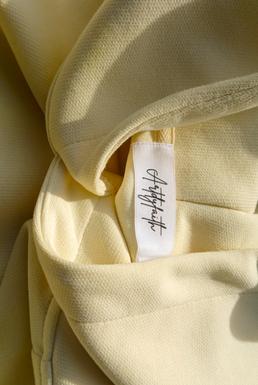 Beige "Incense" heavyweight hoodie