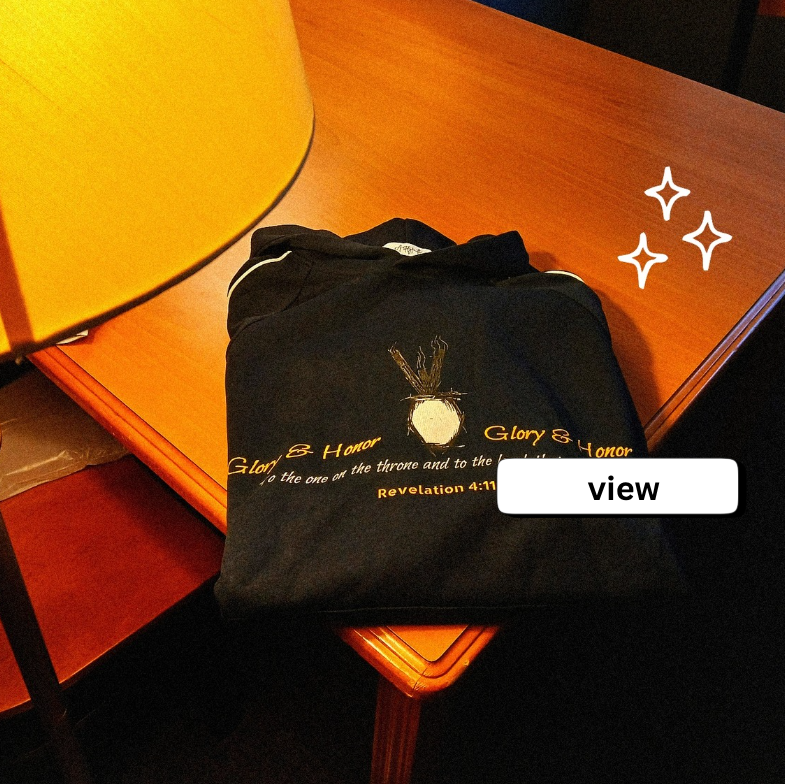 Navy blue "Incense" Heavyweight hoodie