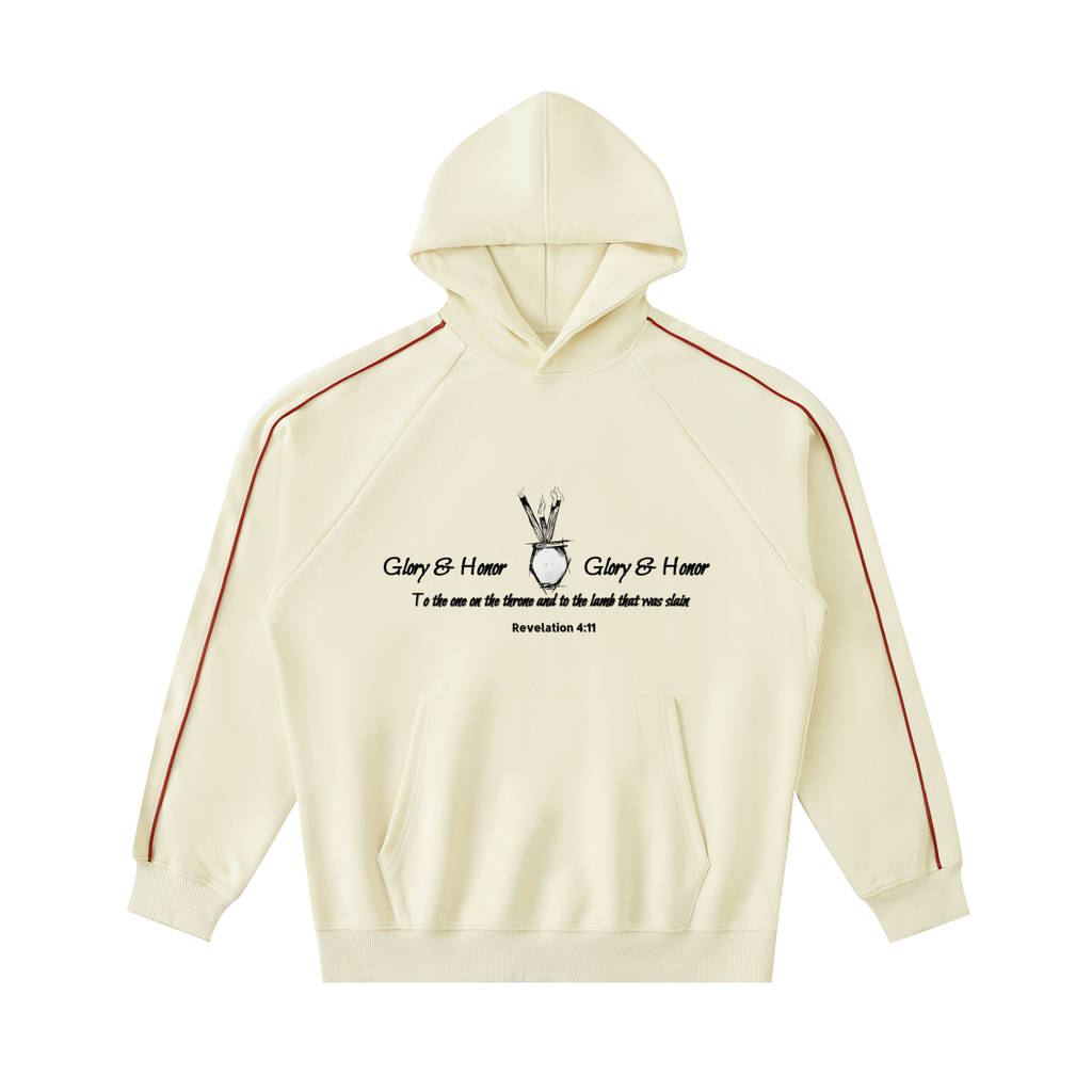 Beige "Incense" heavyweight hoodie
