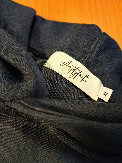 Navy blue "Incense" Heavyweight hoodie